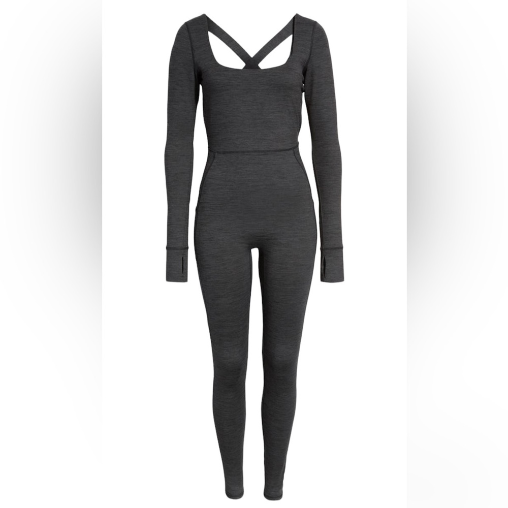 EUC Free People | Relieve crossback workout jumpsuit Sz M